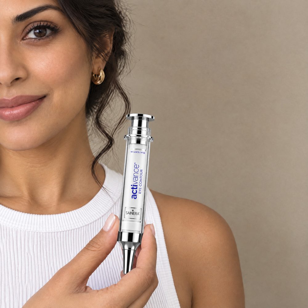 Woman holding Activance Eye Contour