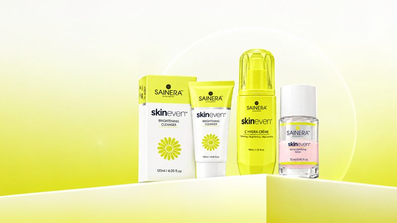 Sainera Skineven skincare range